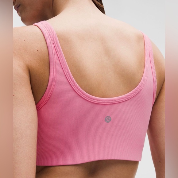 Lululemon Athletica Nulu Ribbed Scoopneck Bra Light Support B/C Cup Heart NWT - Picture 5 of 6